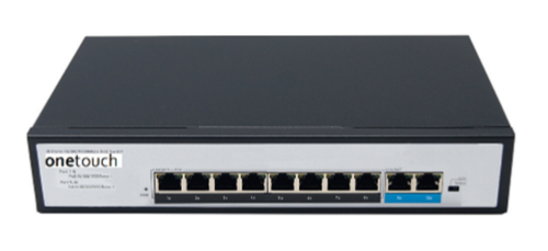 ONETOUCH 8 Port PoE switch with 2 Gigabyte Model No: OT-1704PG ONETOUCH